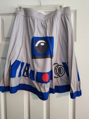 Disneybound! Her Universe Star Wars R2D2 Skirt Size XL Lined Elastic Waist